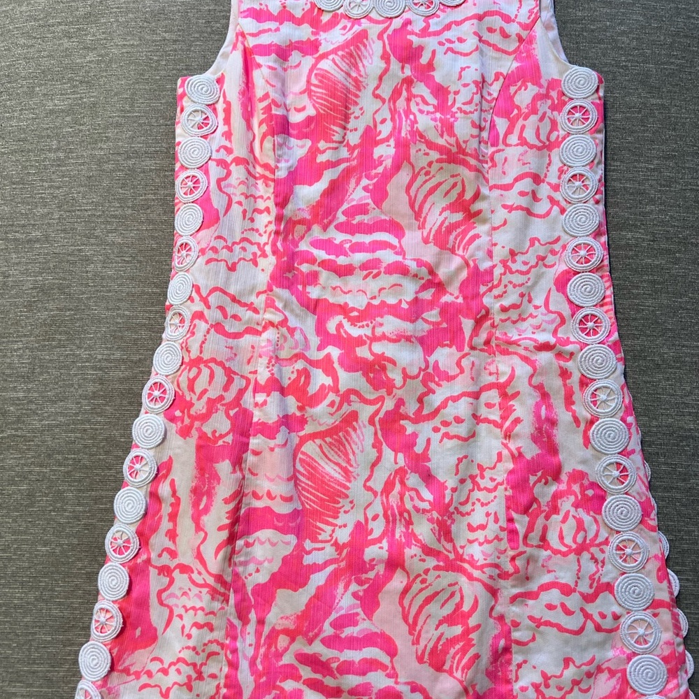 Lilly Pulitzer Pink and White Sleeveless Dress